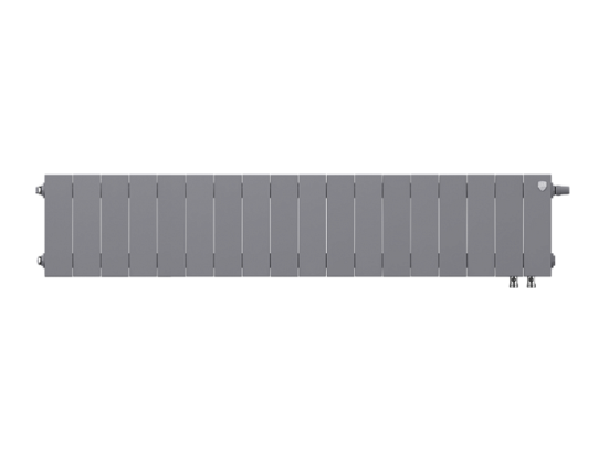 Биметаллический радиатор отопления Royal Thermo PianoForte 200 18 секций Silver Satin VDR